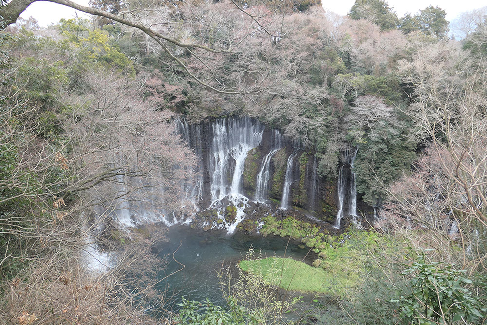 白糸の滝の展望台からの眺め